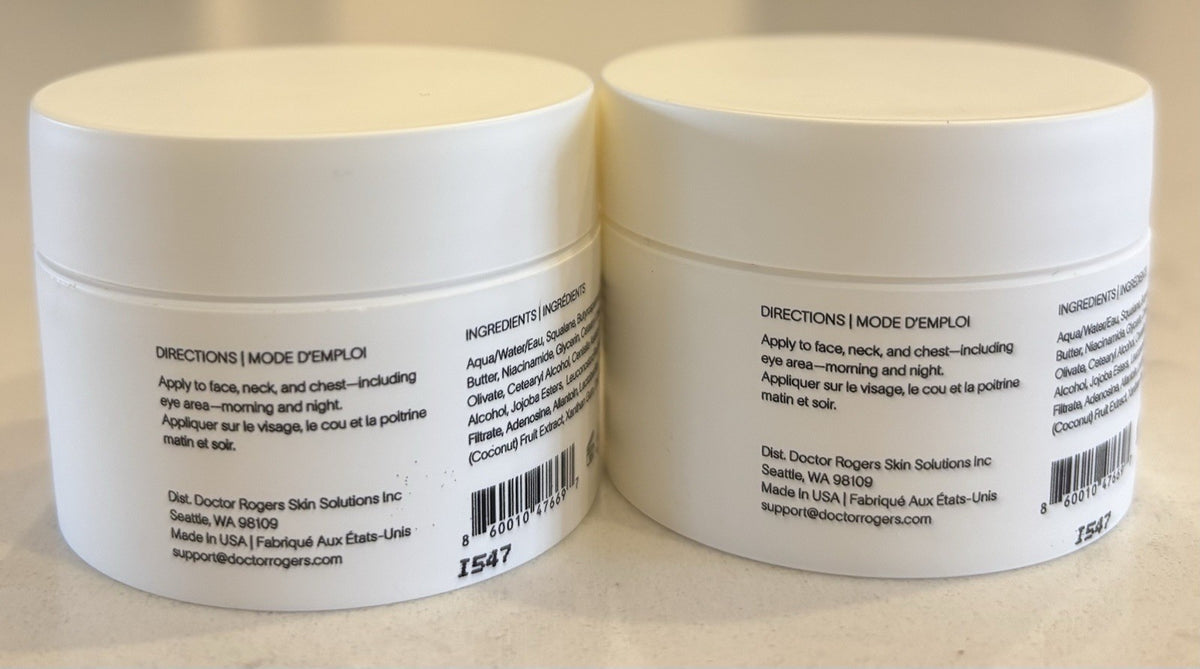 Face Cream Hydration & Anti-Aging Moisturizer Duo - 2x 0.5oz