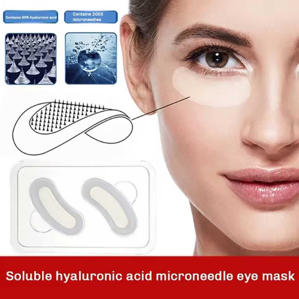 Hyaluronic Acid Microneedle Eye Patches Anti-Aging Dark Circles Fine Lines Moisturizer
