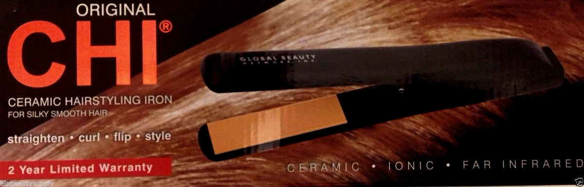 Professional Ceramic 1-Inch Flat Iron for Hair Styling - Dual Voltage