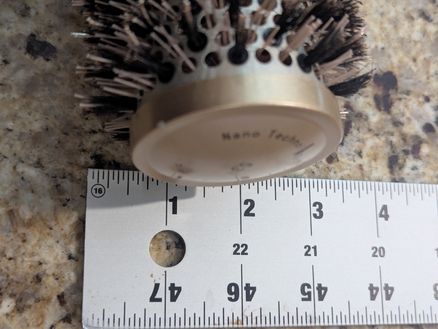 Nano Technology Ceramic Ionic 3-Inch Round Hair Brush for Styling