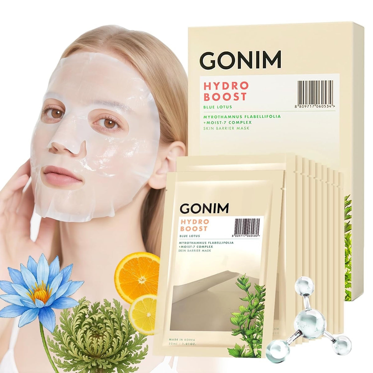 Hydro Boost Face Mask Sheet Set - 20 Pack