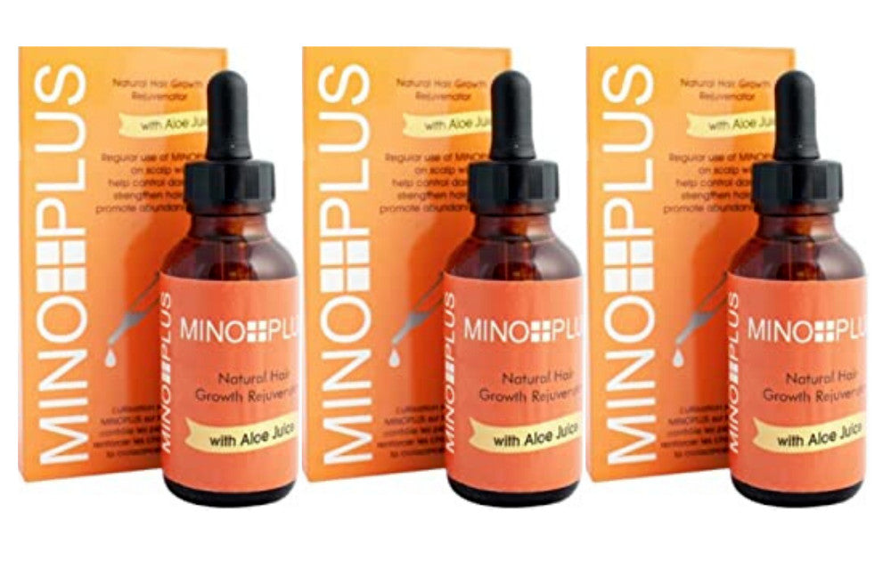 Natural Hair Growth Serum with Aloe - 30ml, Pack of 3
