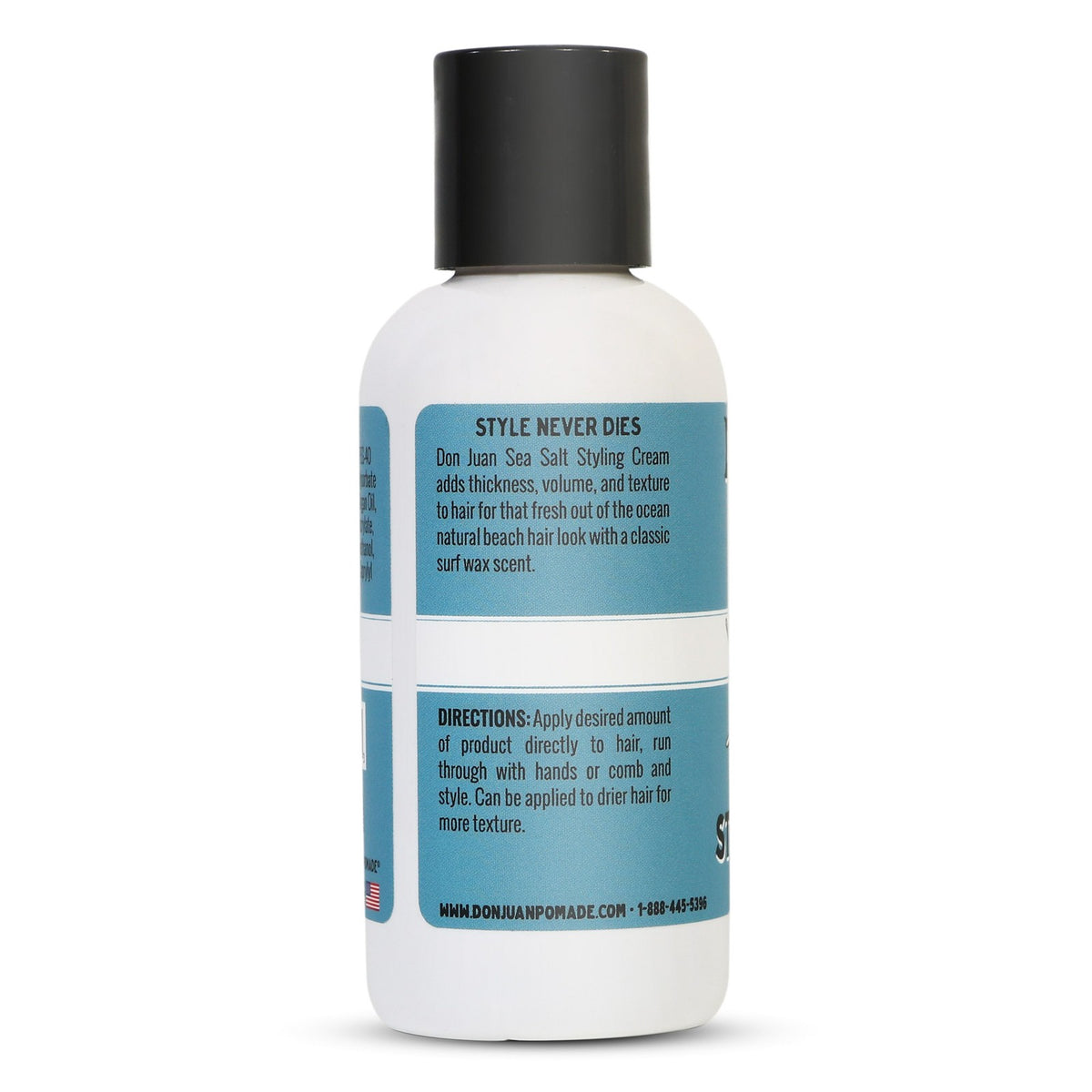 Sea Salt Hair Styling Cream - Natural Volume & Texture, 4 fl oz