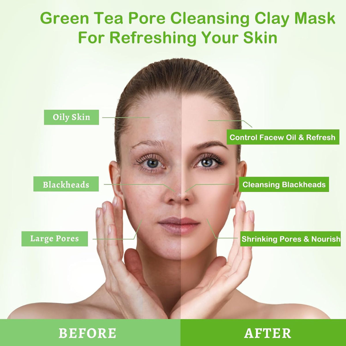 Green Tea Face Mask 4.23 oz - Deep Pore Cleanser