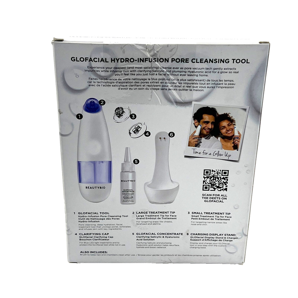 Hydro-Infusion Pore Cleansing and Blue Light Therapy Device - Rechargeable