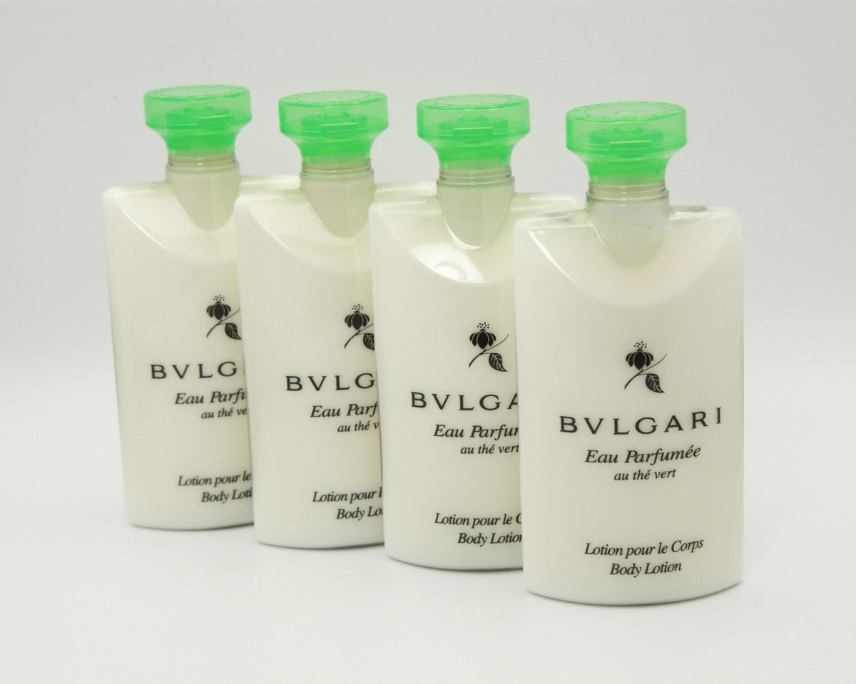 Bvlgari Eau Parfumee au the Vert Green Tea Body Lotion 75mL (Set of 4)