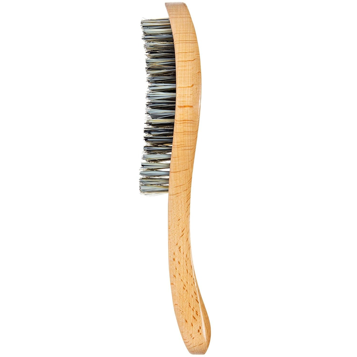Extra Hard Wave Hair Brush - Curved Boar & Nylon Bristles for Wolfing