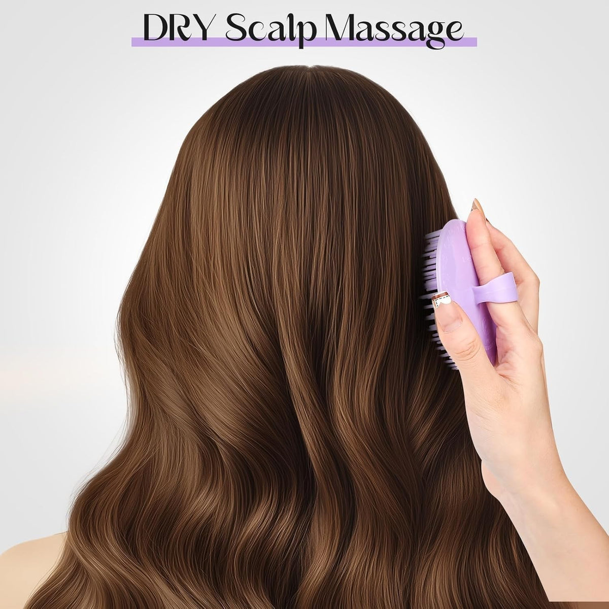 Scalp Exfoliating Brush Set for Hair Health & Dandruff Relief - 4 Colors