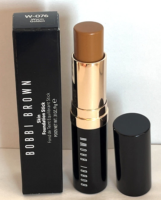 Bobbi Brown Skin Foundation Stick W-076 Warm Golden 0.31 oz - New
