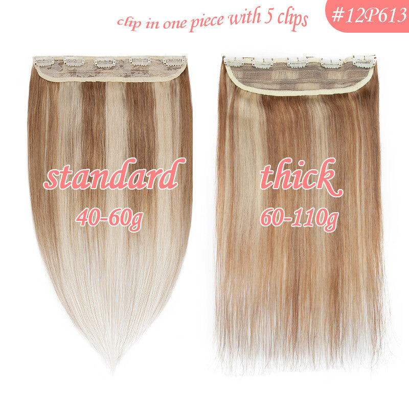Clip-In Hair Extensions Full Head Set 100% Remy Human Hair Thick and Natural