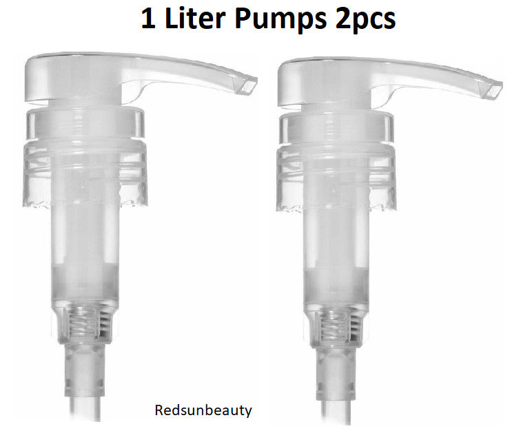 2 Pack Pump Dispensers for 1L Bottles for Lotion, Shampoo & Conditioner