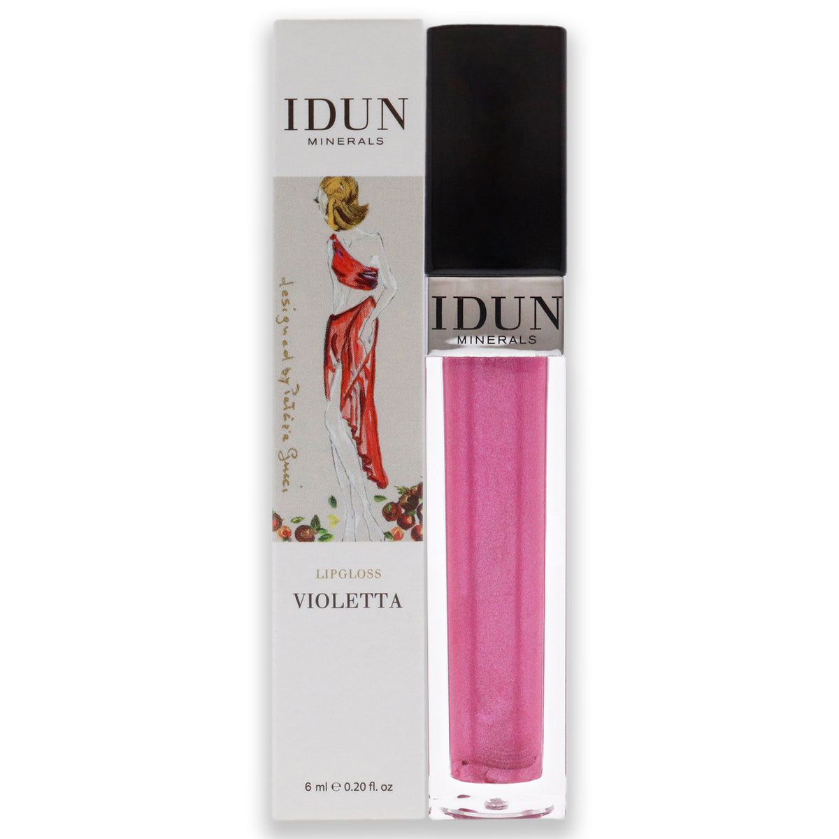 Hydrating Mineral Lip Gloss with Nordic Cloudberry & Vitamin E - Violetta
