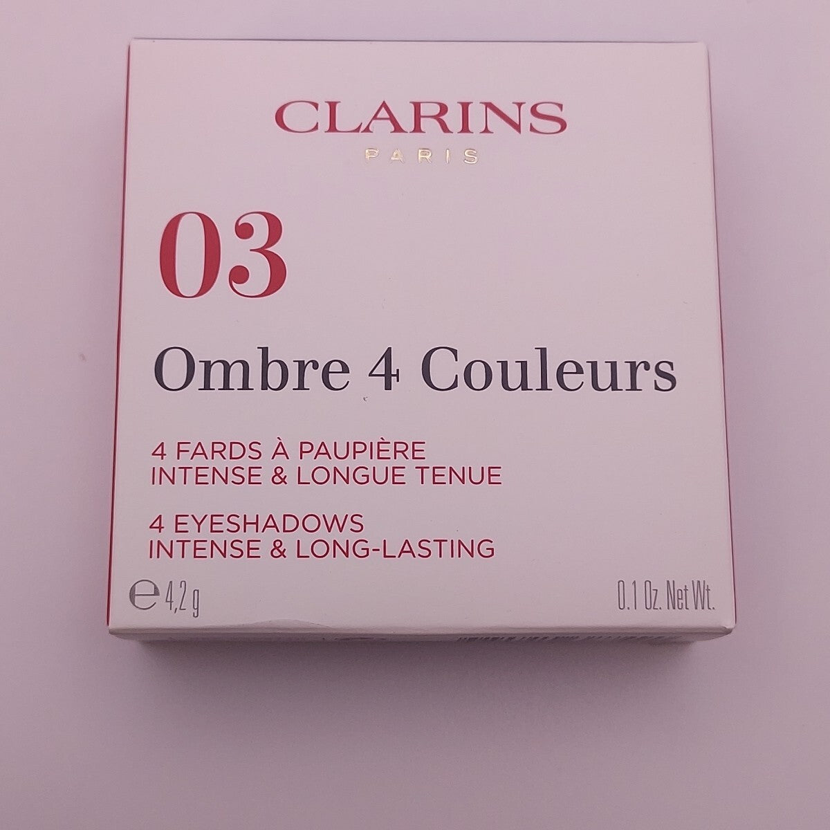 Clarins Ombre 4 Couleurs Eyeshadow Palette - Long Lasting & Intense 03 Flame Gradation