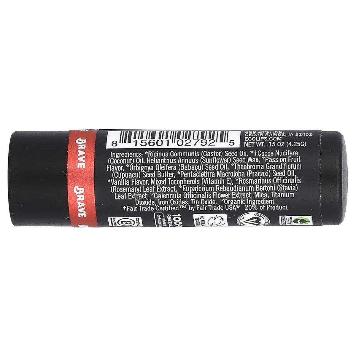Vegan Lip Tint - Brazilian 0.15oz Natural Lip Color with Passionfruit