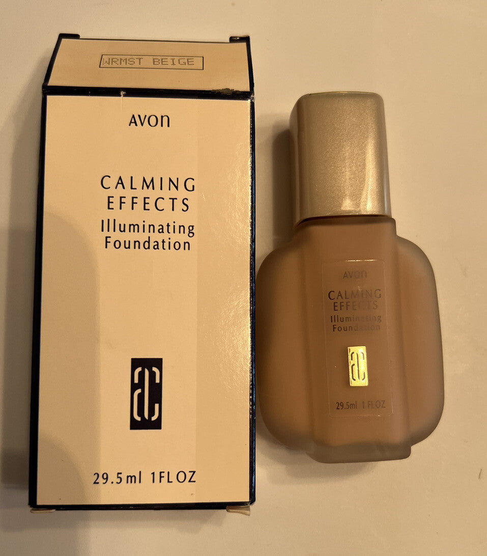 Avon Clear Finish Foundation Porcelain Beige 1oz - Unused Vintage Makeup