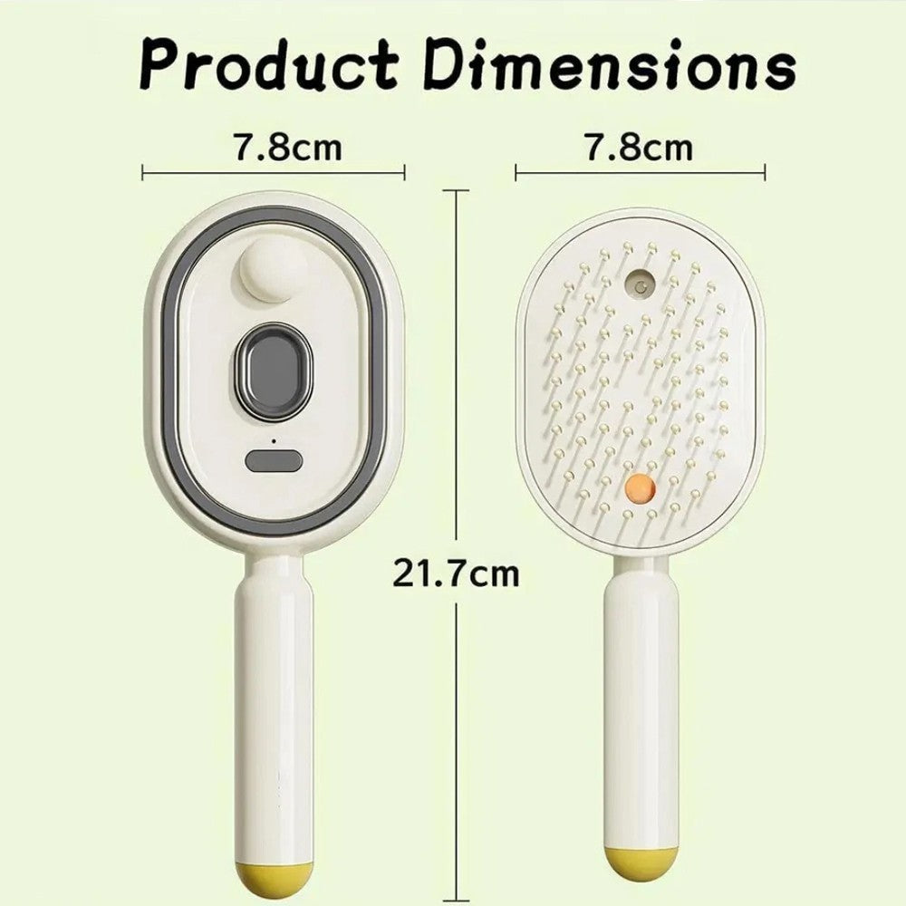 3-in-1 Electric Hair Spray Comb with Massage & Nano Mist - Portable Anti-Tangle Styling Tool