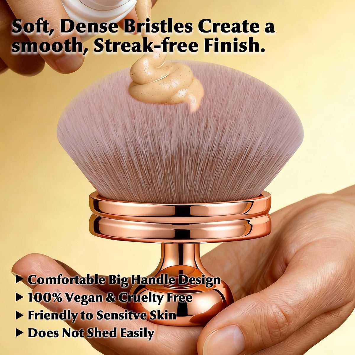 Extra Large Body Makeup Brush for Flawless Self Tan & Bronzer Application