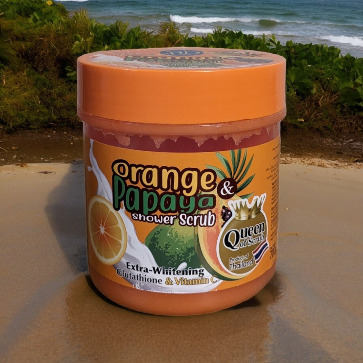 R & D Care Orange Papaya Glutathione Vitamin C Salt Scrub 700g