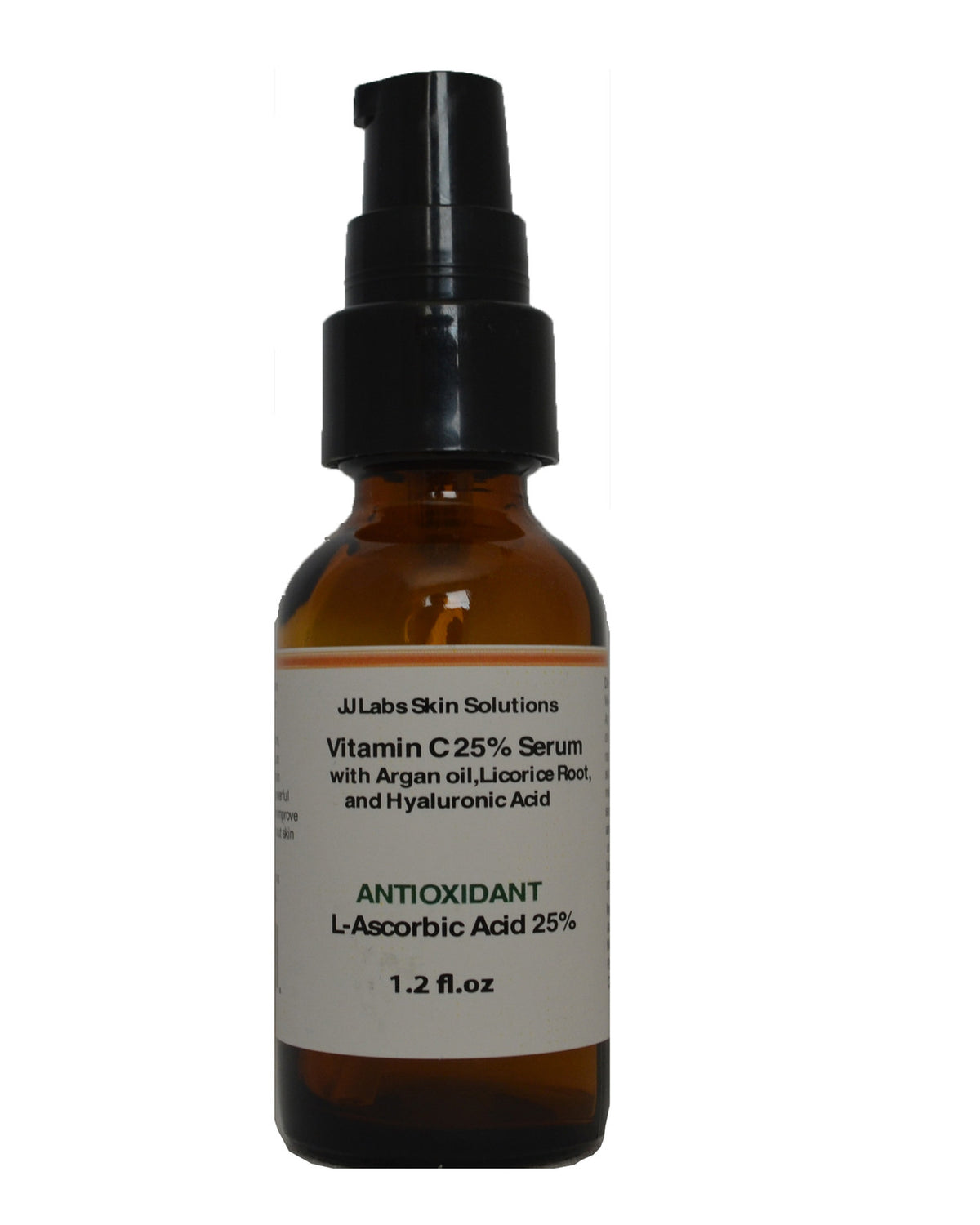 Vitamin C Serum with Argan Oil, Licorice & Hyaluronic Acid - 10-25% Concentration