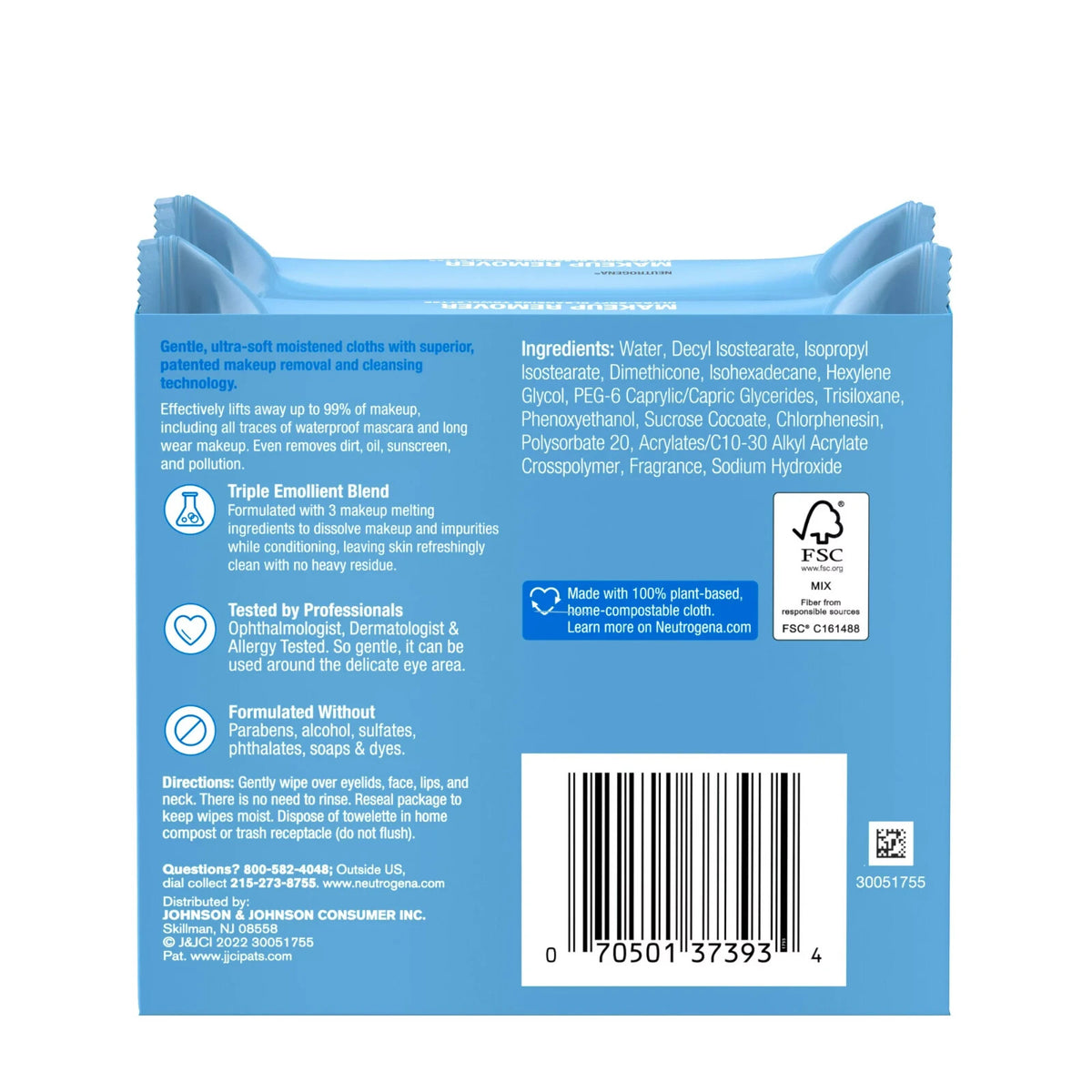 Makeup Remover Face Wipes - Ultra-Soft Pre-Moistened Cleansing Towelettes