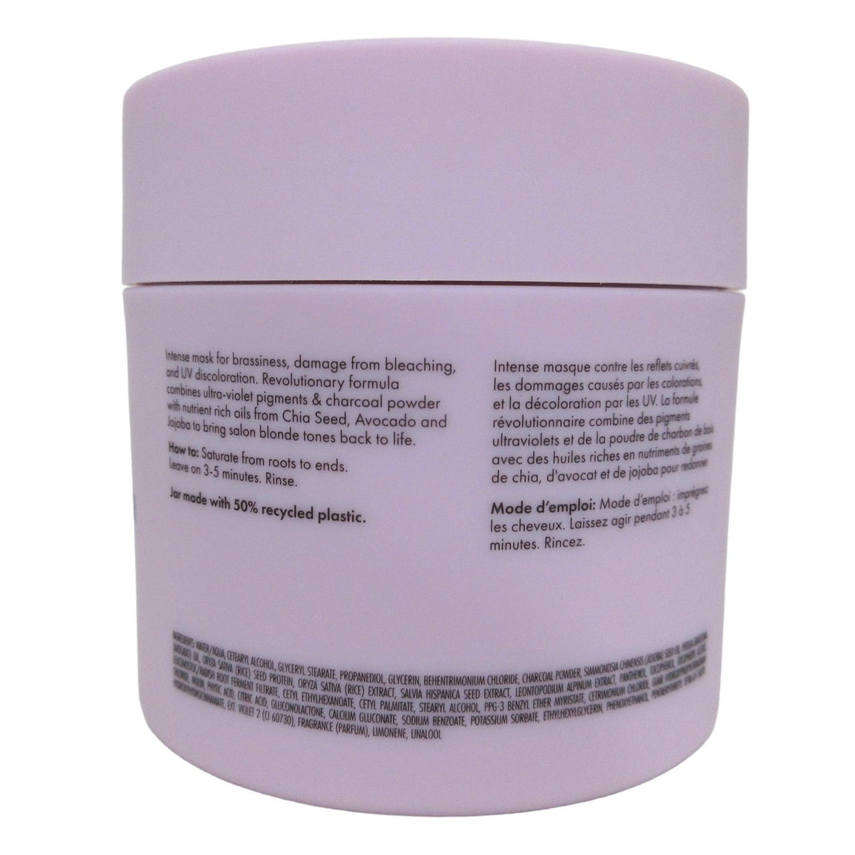 Purple Blonde Hair Mask - Anti-Brass Repair & Brightening Treatment 7.5 oz