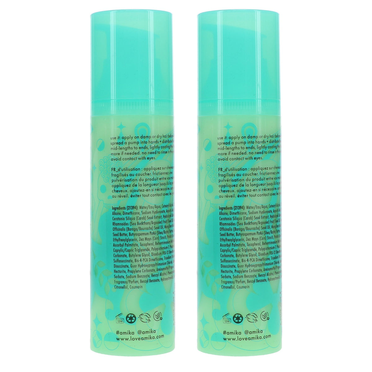 Overnight Hair Repair Serum - Strengthen & Restore Damaged Hair 3.3 oz 2 Pack