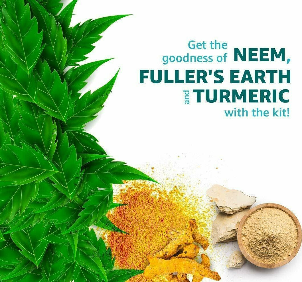 Neem Facial Kit with Face Wash, Scrub & Face Pack - 150ml | Skin Care Set