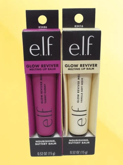Lip Balm Set - Melting Glow Reviver with Gummy & Vanilla Flavors, 2 Pack