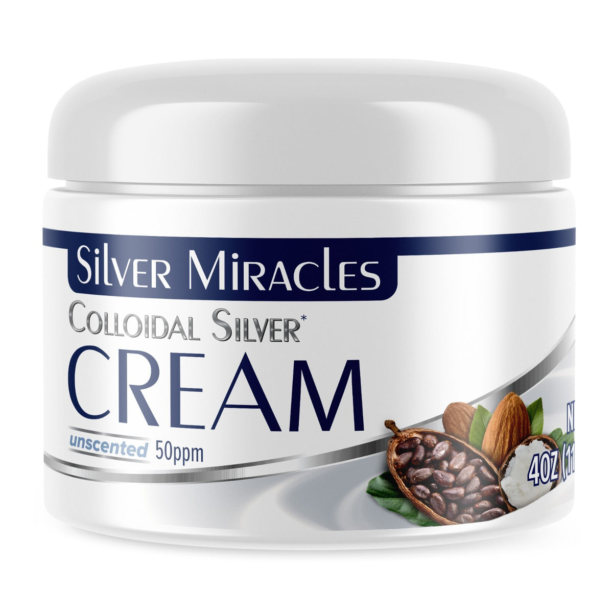 Colloidal Silver Cream – Shea Butter & Cocoa Butter Moisturizer