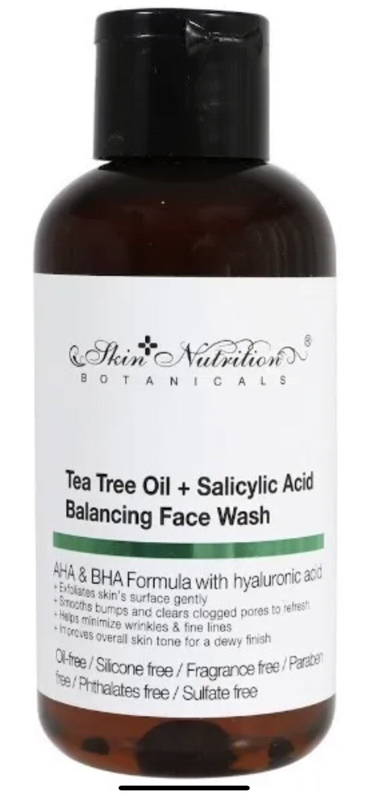 Tea Tree Oil & Salicylic Acid Face Wash - Balancing & Acne Control 4oz