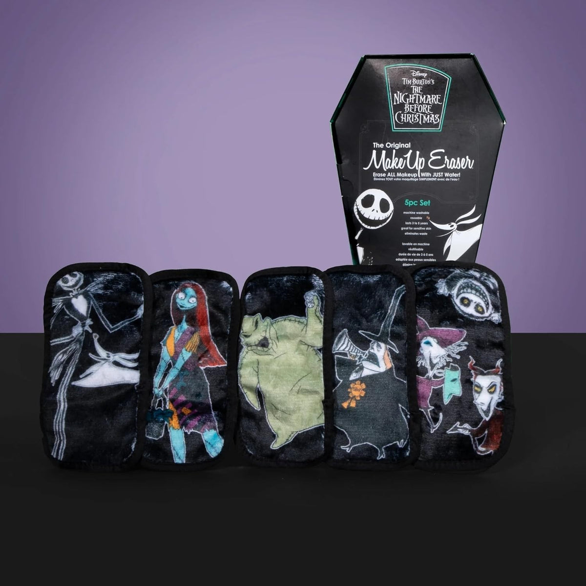 Makeup Eraser Nightmare Before Christmas Limited Edition Set - Reusable 5-Pack