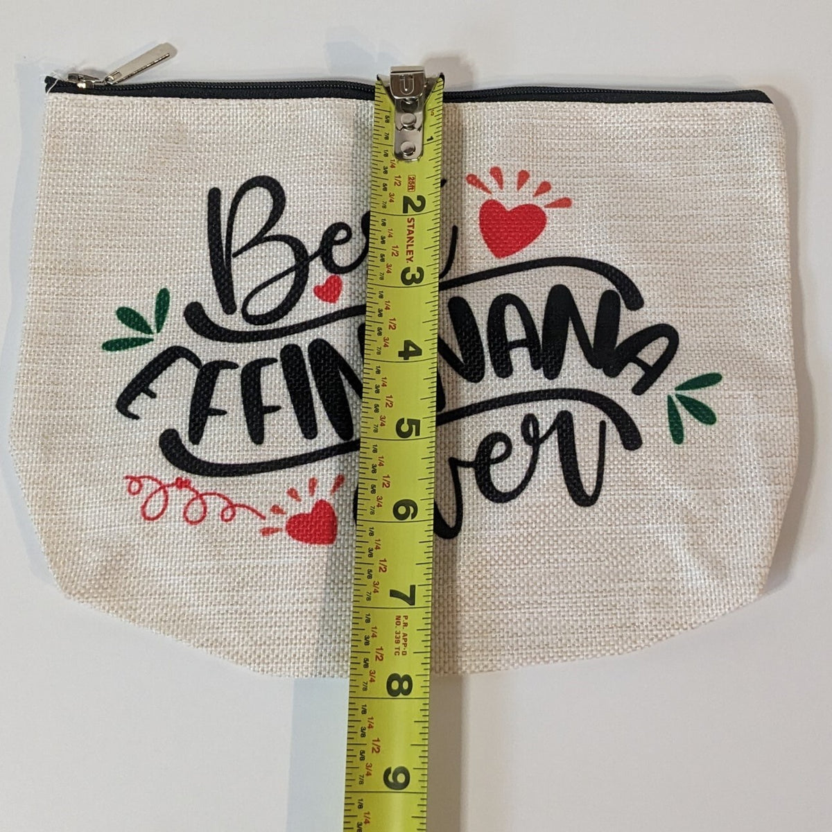 Travel Makeup Bag - Grandma Gift Clutch Style White