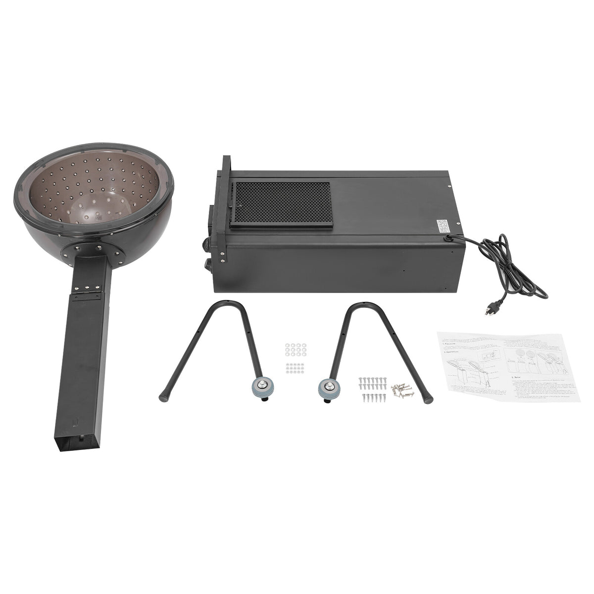 Hooded Salon Hair Dryer with Wheels - Professional 1200W Floor Dryer for Hair Styling