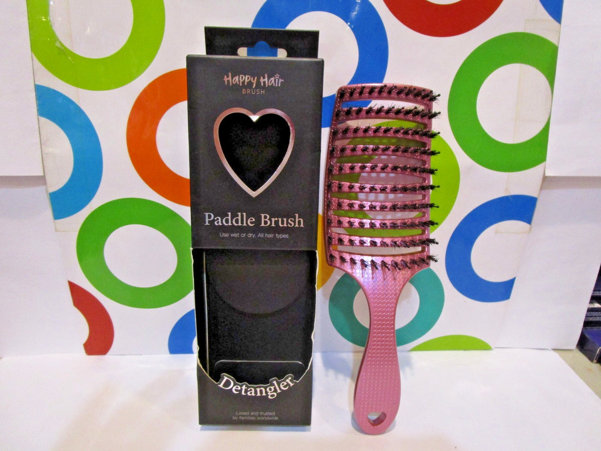 Pink Paddle Hairbrush Detangler - Hair Styling Tool for Hair Care