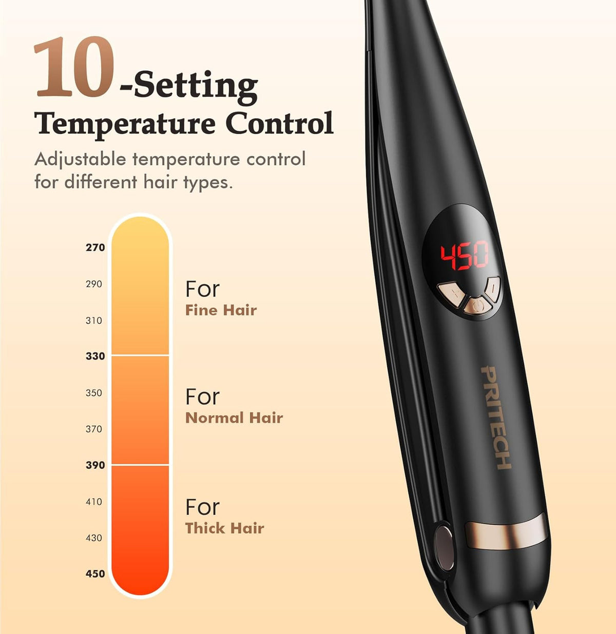 Mini Flat Iron for Short Hair & Bangs, 3/10 Inch Thin Straightener, Travel-Ready