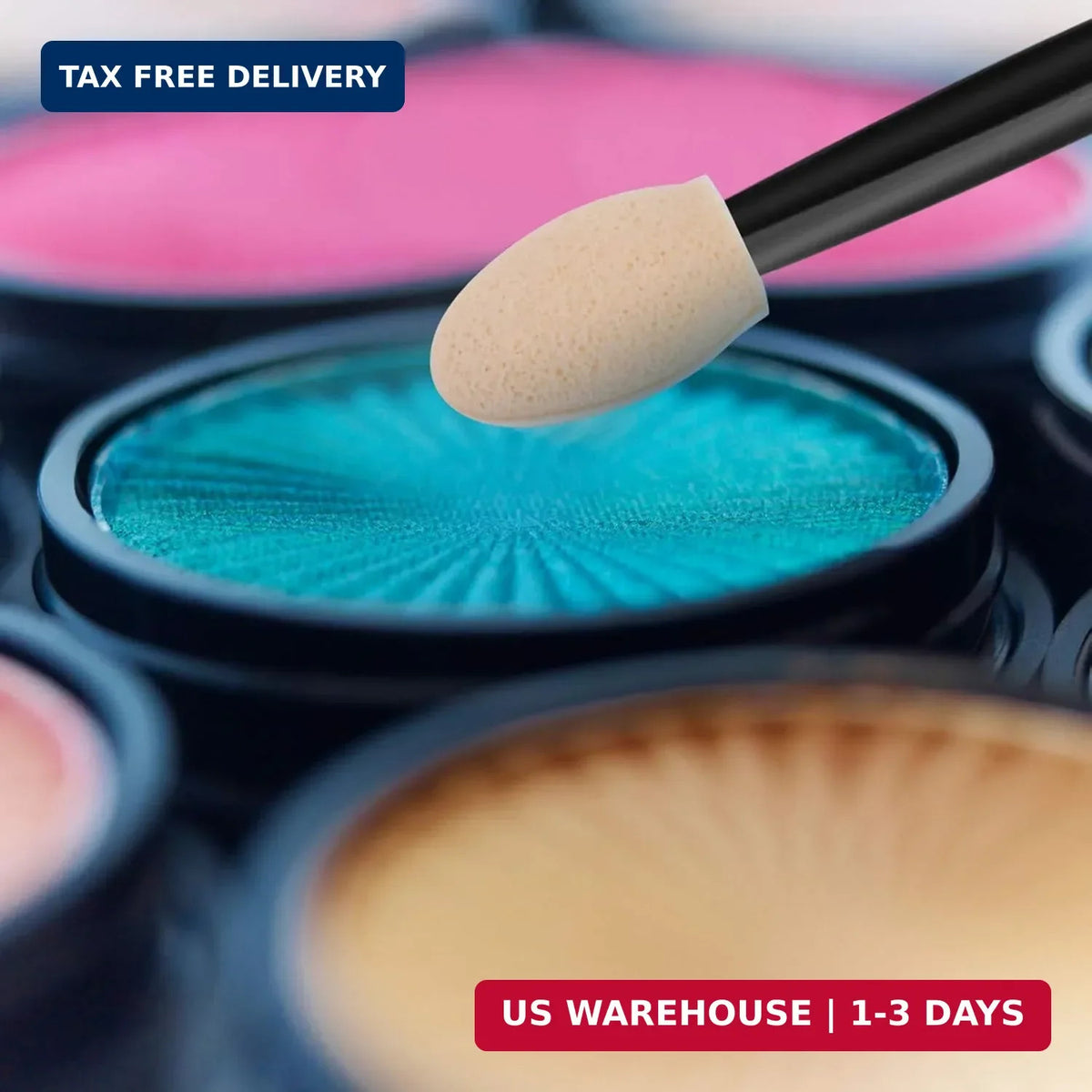 120Pcs Disposable Eyeshadow Applicators Double Ended Sponge Makeup Brushes