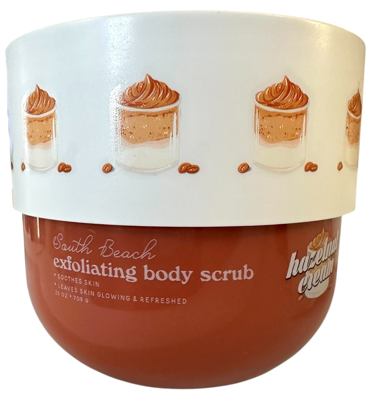 South Beach HAZELNUT CREAM Exfoliating Body Scrub - 25 oz