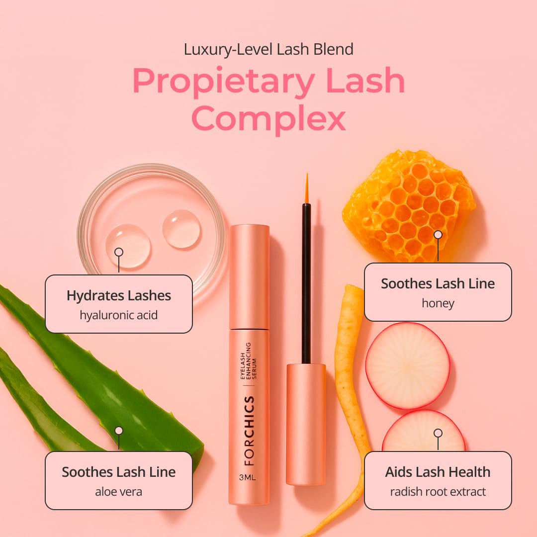 Eyelash Growth Serum - Prostaglandin-Free Lash & Brow Enhancer, Natural Formula