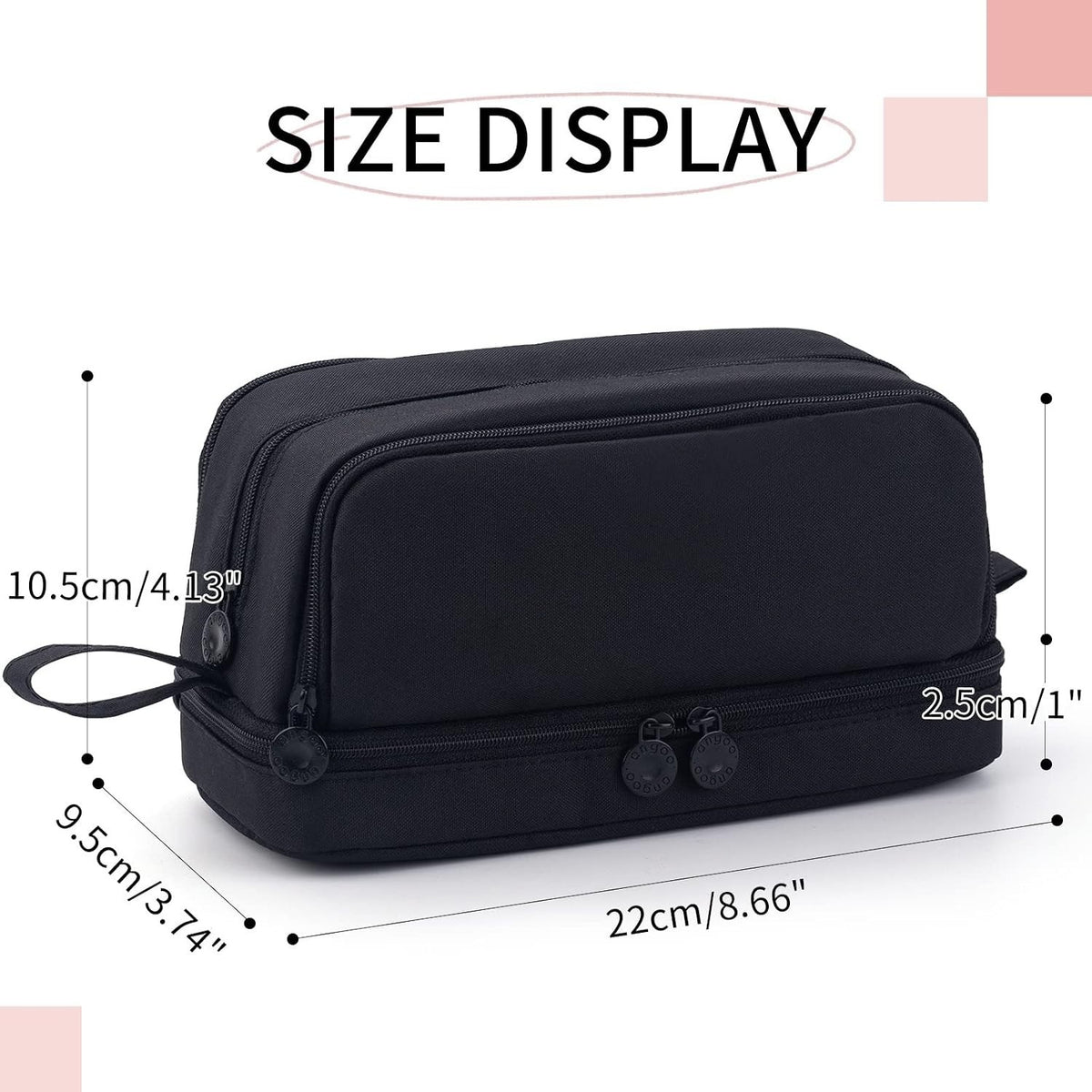 Multi-Compartment Pencil Case - 4 Slots for School & Office Supplies