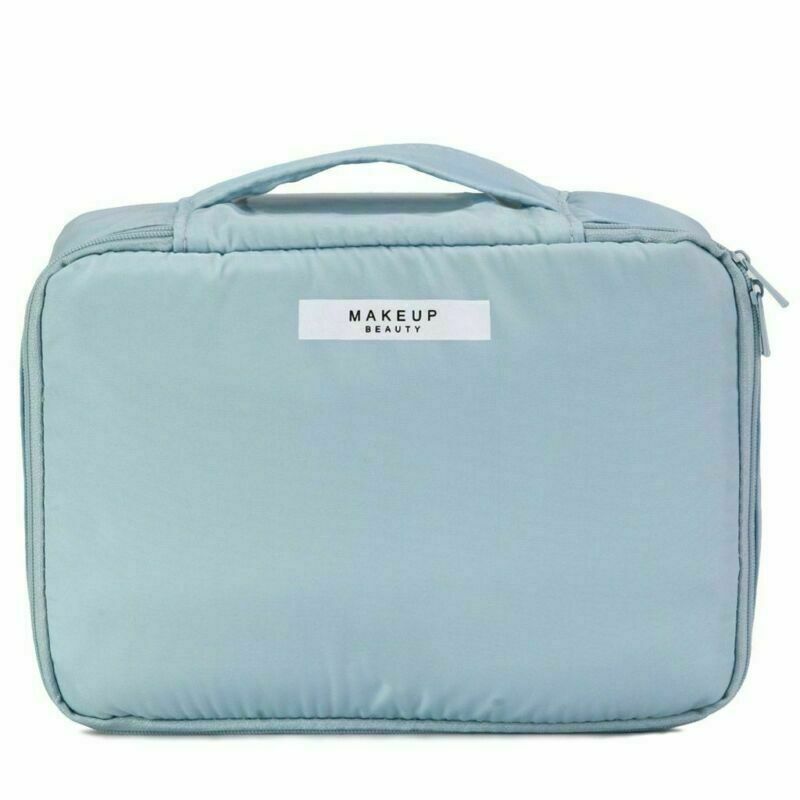 Waterproof Makeup Bag with Handle for Travel and Storage – Cosmetic Organizer