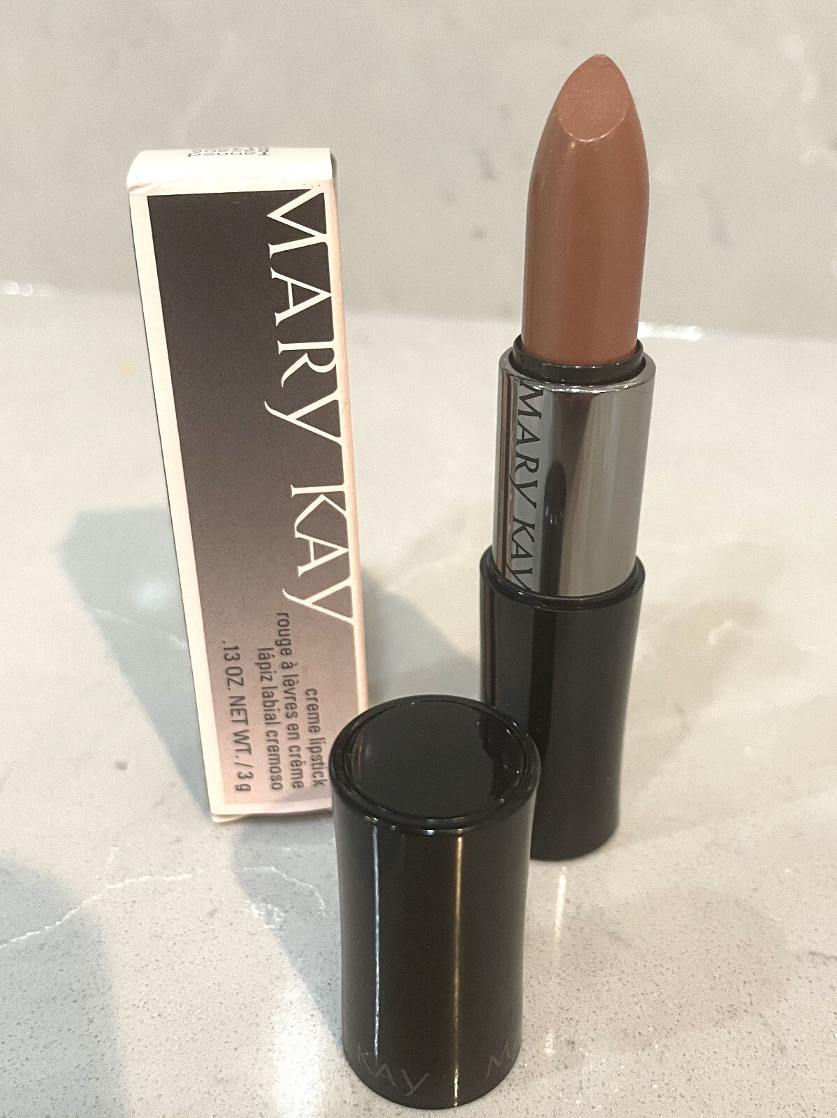 Mary Kay Tanned Basane Creme Lipstick - Full Size 0.13 Oz, New in Box