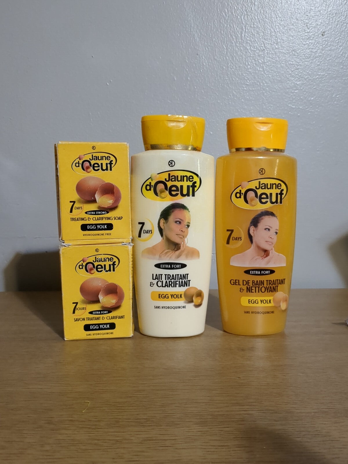 Egg Yolk Clarifying Lotion & Bath Gel Set - 2 Soaps for Skin Brightening