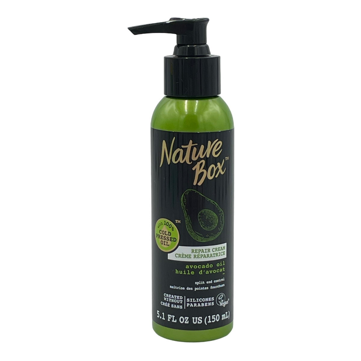 2 Pack Avocado Oil Repair Cream for Split Ends - Hair Damage Treatment 5.1 oz