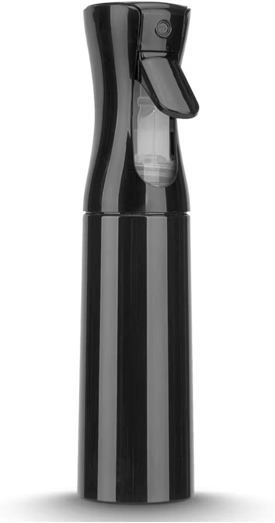 500ml Black Continuous Mist Spray Bottle for Hair, Salon, Plant & Barber