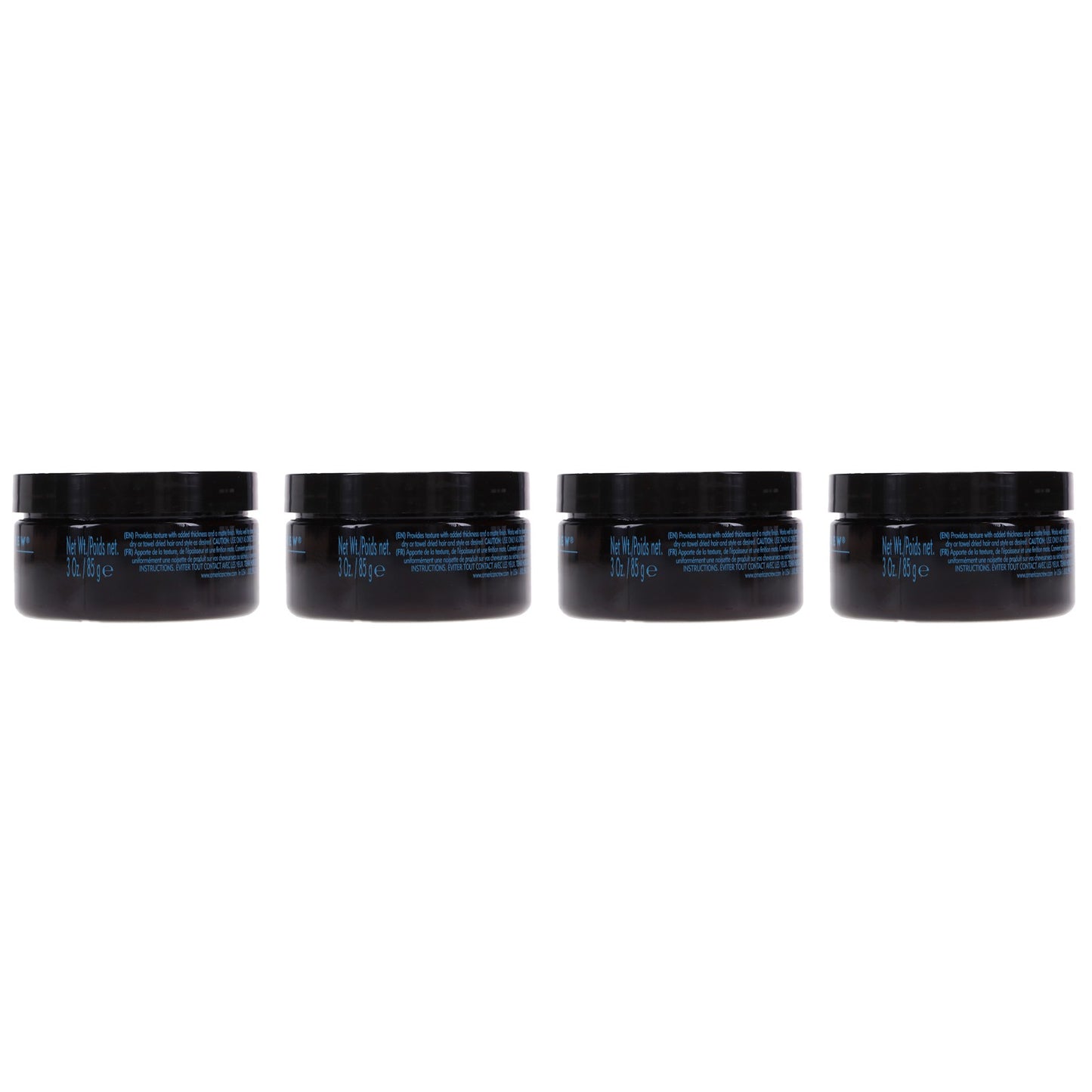 Hair Styling Fiber Pomade for Men - High Hold, Matte Finish, 3 oz, 4 Pack