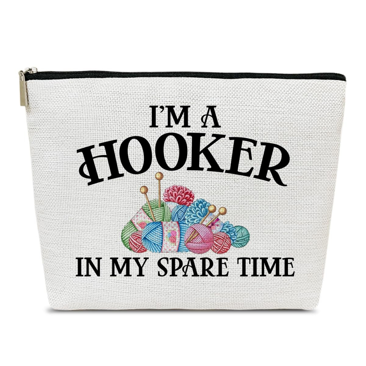 Waterproof Large Capacity Makeup Bag for Travel & Gifts – Crochet Lovers Design