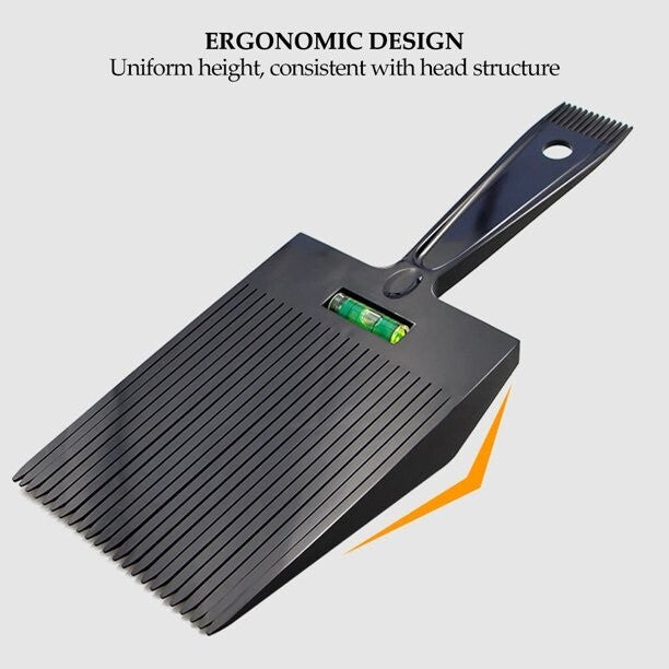 Flat Top Comb with Level for Precise Hair Cutting and Styling