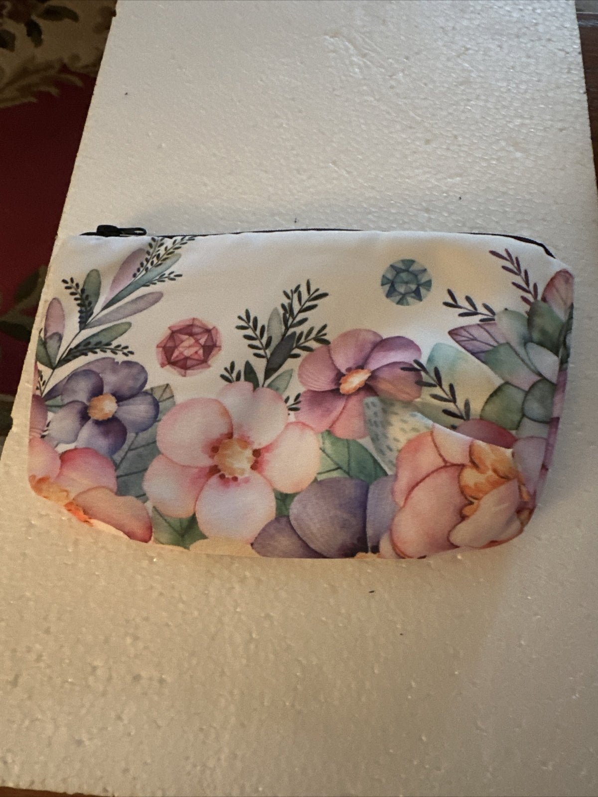 Colorful Floral Makeup Bag - Stylish Cosmetic Organizer