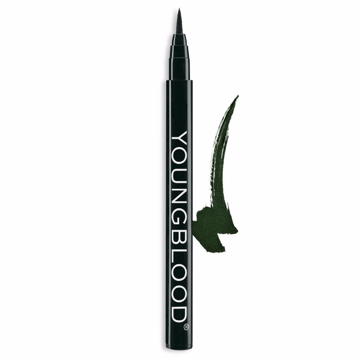 Mineral Liquid Eyeliner - Water-Resistant, Precise Tip, 0.02 fl oz Verde