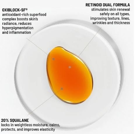 Overnight Retinol Face Oil - Brightening Skin Care Serum 30ml